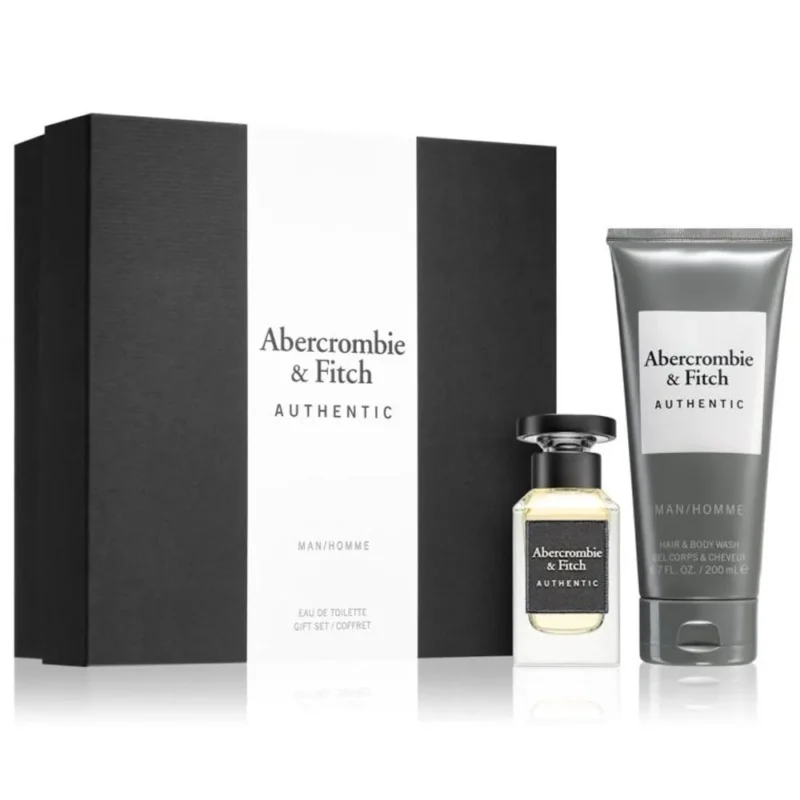 Abercrombie & Fitch Authentic - Men - Set Eau De Toilette 50Ml+ Hair & Bw 200Ml
